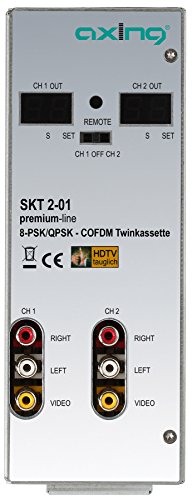 Axing SKT 2-01 8-PSK QPSK-COFDM Twinkassette (DVB-S2-auf-DVB-T, CI) von Axing
