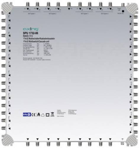 Axing SPU 1732-06 SAT Multischalter Kaskade Teilnehmer-Anzahl: 32 von Axing