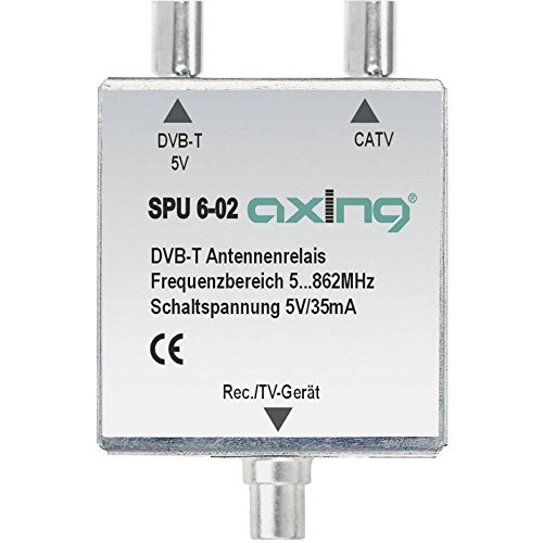 Axing SPU 6-02 DVB-T/ BK-Antennen-Relais Umschalter für Kabelfernsehen und DVB-T2 HD von Axing
