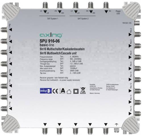 Axing SPU 916-06 SAT Multischalter Kaskade Teilnehmer-Anzahl: 16 von Axing