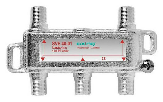 Axing SVE 40-01 4fach SAT-Verteiler 5...2400 Axing SVE 40-01 4fach SAT-Verteiler 5...2400 von Axing