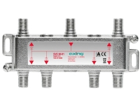 Axing SVE06001, Kabelsplitter, 75 Ohm, 5 - 2400 MHz, Silber, 1x F-type, 6x F-type von Axing
