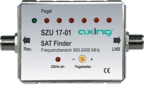 Axing SZU 17-01 Sat-Finder Satellitenfinder digital mit Tonsignal von Axing