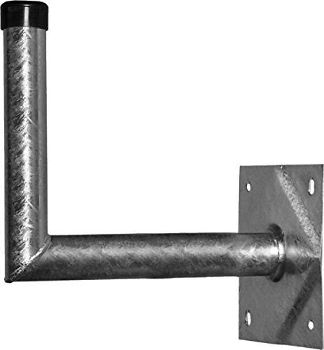 Axing SZU 85-05 Stahl-Wandhalter 50 cm (19,7 Zoll) Wandabstand feuerverzinkt Silber von Axing