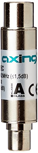 Axing TZU 198-63 DVB-T-Tiefpassfilter (5-862 MHz, Koax-Stecker - Koax-Buchse) von Axing