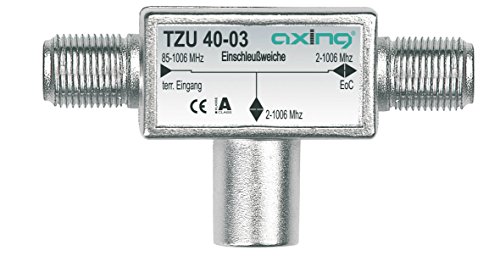 Axing TZU 40-03 Ethernet over Coax EoC Einschleusweiche für Kabelnetze mit Rückkanalfilter von Axing