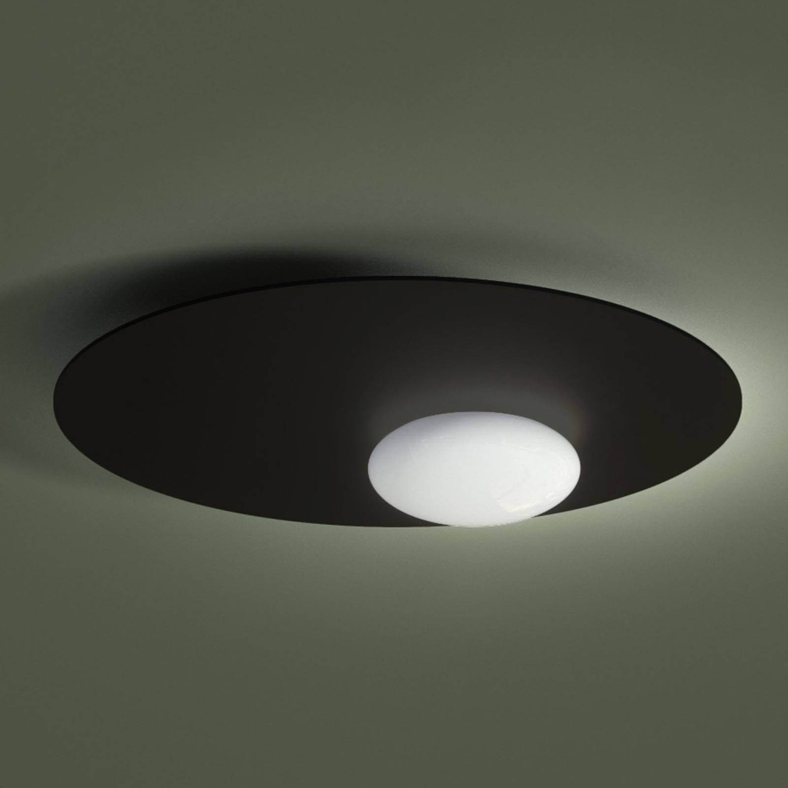 Axolight Kwic LED-Deckenleuchte, schwarz Ø48cm Axolight Kwic LED-Deckenleuchte, schwarz Ø48cm von Axo Light