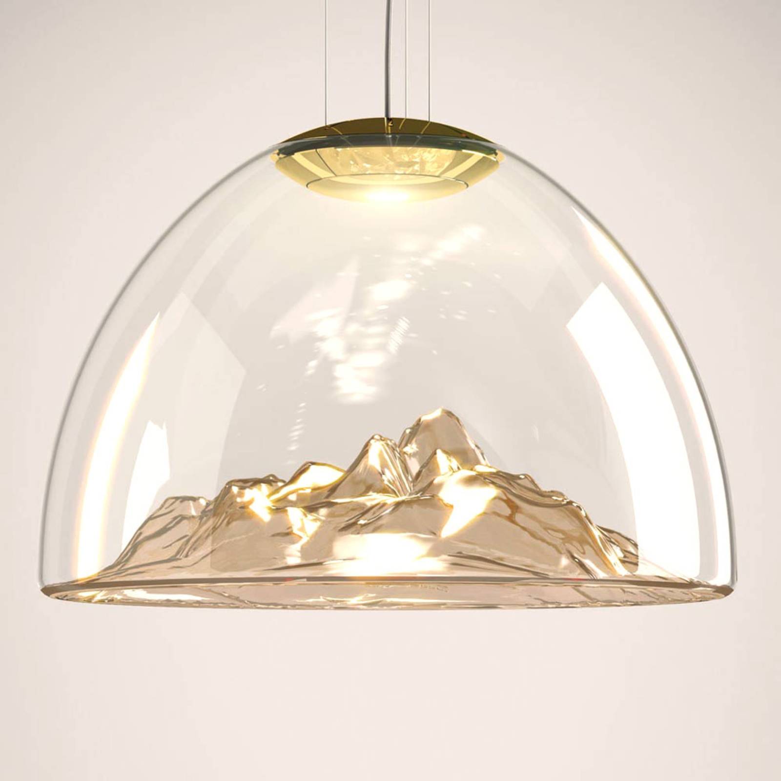 Axolight Mountain View - LED-Hängelampe amber-gold Axolight Mountain View - LED-Hängelampe amber-gold von Axo Light