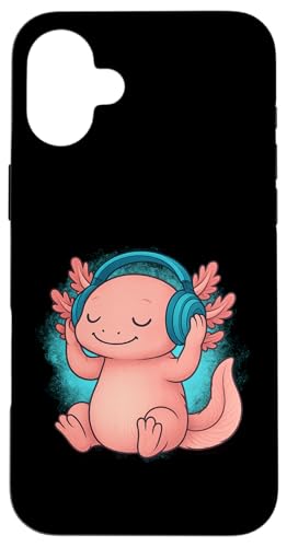 DJ Axolotl Kopfhörer Music Lover Hülle für iPhone 16 Plus DJ Axolotl Kopfhörer Music Lover Hülle für iPhone 16 Plus von Axolotl Lover Tees
