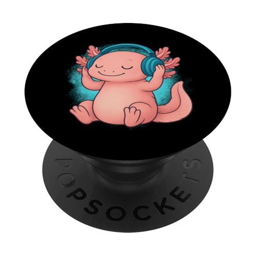 DJ Axolotl Kopfhörer Music Lover PopSockets Klebender PopGrip DJ Axolotl Kopfhörer Music Lover PopSockets Klebender PopGrip von Axolotl Lover Tees