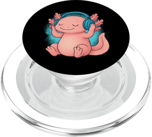 DJ Axolotl Kopfhörer Music Lover PopSockets PopGrip für MagSafe DJ Axolotl Kopfhörer Music Lover PopSockets PopGrip für MagSafe von Axolotl Lover Tees