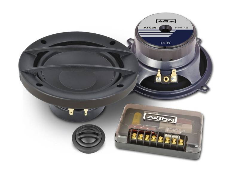 Axton ATC25 13cm 2-Wege Lautsprecher Kompo System Auto-Lautsprecher (100 W, Axton ATC25 13cm 2-Wege Lautsprecher Kompo System) von Axton