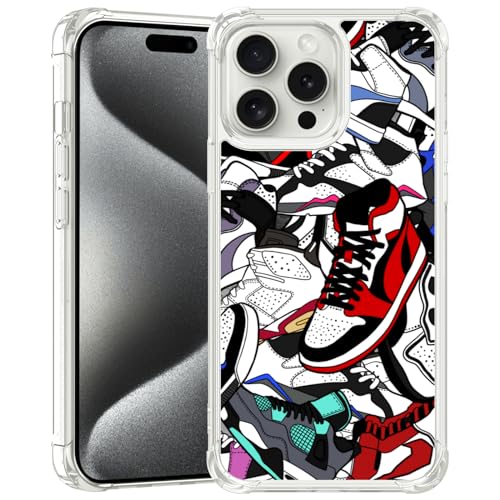 Axulimin Cool Shoe Clear Phone Case for iPhone 15 Pro Case for Teen Boys Men Kids Boys - 6.1 Inch Axulimin Cool Shoe Clear Phone Case for iPhone 15 Pro Case for Teen Boys Men Kids Boys - 6.1 Inch von Axulimin