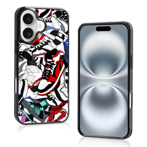 Axulimin Coole Schuh-Handyhülle für iPhone 16, für Teenager, Jungen, Herren, Kinder, Jungen, 15,5 cm (6,1 Zoll) von Axulimin
