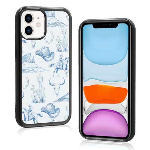 Axulimin Coole Western-Cowboy-Schutzhülle für iPhone 11, für Männer, Jungen, Frauen, Mädchen (6,1 Zoll) von Axulimin