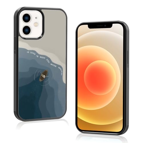 Axulimin Schutzhülle für iPhone 12 & 12 Pro (6,1 Zoll), christliches Geschenk zur Bibel "He Leads Me Beside Still Waters" von Axulimin