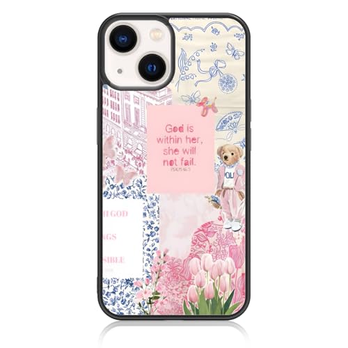 Axulimin Süße christliche Collage ästhetische Handyhülle für iPhone 14 & iPhone 13 (6,1 Zoll) von Axulimin