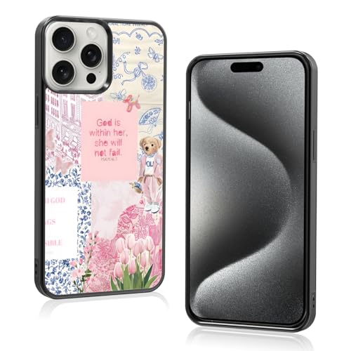 Axulimin Süße christliche Collage ästhetische Handyhülle für iPhone 15 Pro Max (17,6 cm) von Axulimin