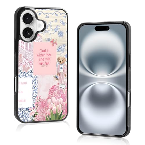 Axulimin Süße christliche Collage ästhetische Handyhülle für iPhone 16 (6,1 Zoll) von Axulimin