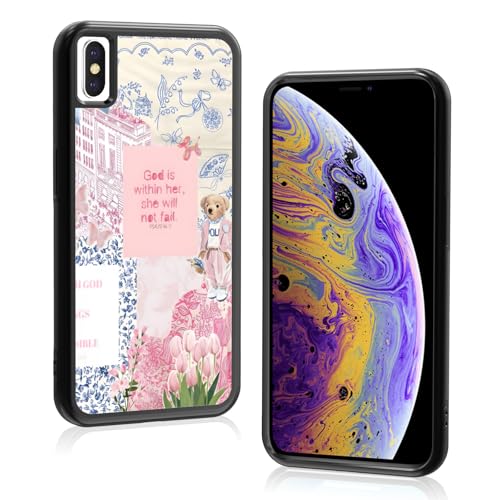 Axulimin Süße christliche Collage ästhetische Handyhülle für iPhone Xs Max (16,5 cm) von Axulimin