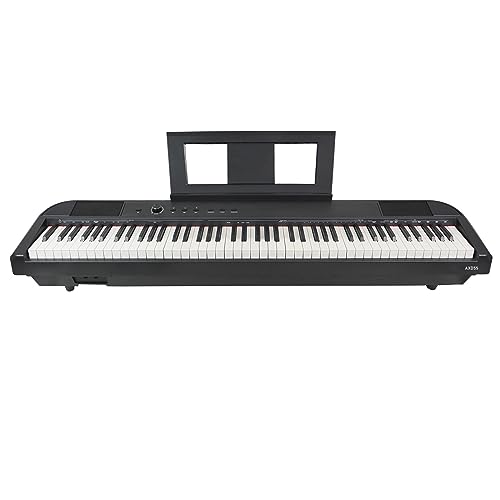 Axus AXD55 88-Tasten-Digitalpiano-Tastatur Mit Voll Gewichteten Hammertasten, Sustain-Pedal Und Hochwertigen Features Und Funktionen von Axus