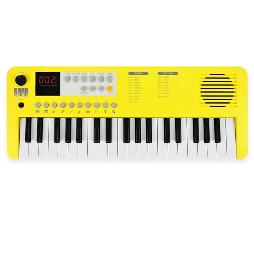 Axus Tragbares 37 Mini-Keyboard In Sunshine Yellow – Lustiges E-Piano Für Anfänger, Usb-C Oder Batteriebetrieb Axus Tragbares 37 Mini-Keyboard In Sunshine Yellow – Lustiges E-Piano Für Anfänger, Usb-C Oder Batteriebetrieb von Axus