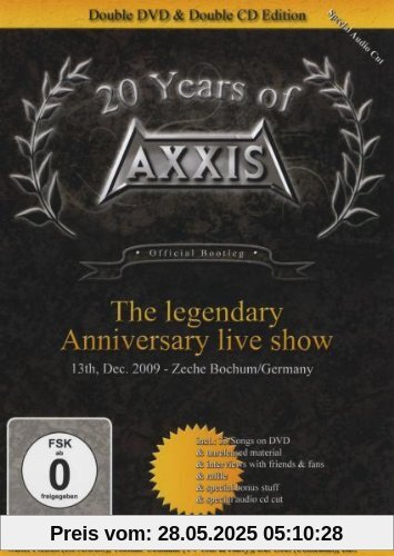 20 Years Of Axxis: The Legendary Anniversary Live Show. 2 CDs + 2 DVDs 20 Years Of Axxis: The Legendary Anniversary Live Show. 2 CDs + 2 DVDs von Axxis