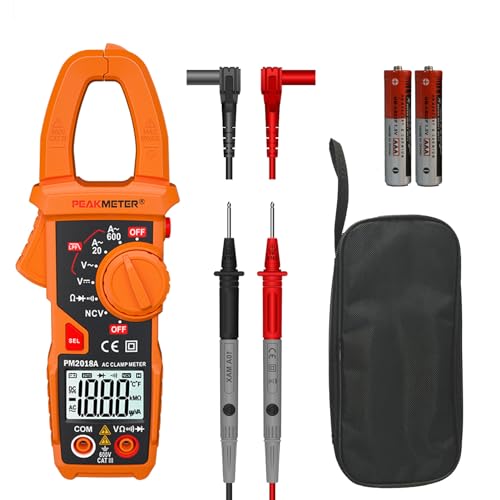 Digitale Stromzange Auto Ranging Amp Voltage Tester Messen AC Strom, AC/DC Spannung, Widerstand, NCV, LPF, Dioden, Kontinuität und Hintergrundbeleuchtung für Elektriker(nicht für Gleichstrom) von Ayitam