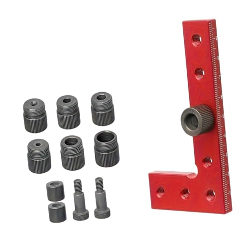 Aymzbd Werkzeug für Holzverbindungen, Metallbohrloch Set, 7 Bohrhülsen für Gerade Löcher, Holzbohrer Locate, Mm Aymzbd Werkzeug für Holzverbindungen, Metallbohrloch Set, 7 Bohrhülsen für Gerade Löcher, Holzbohrer Locate, Mm von Aymzbd