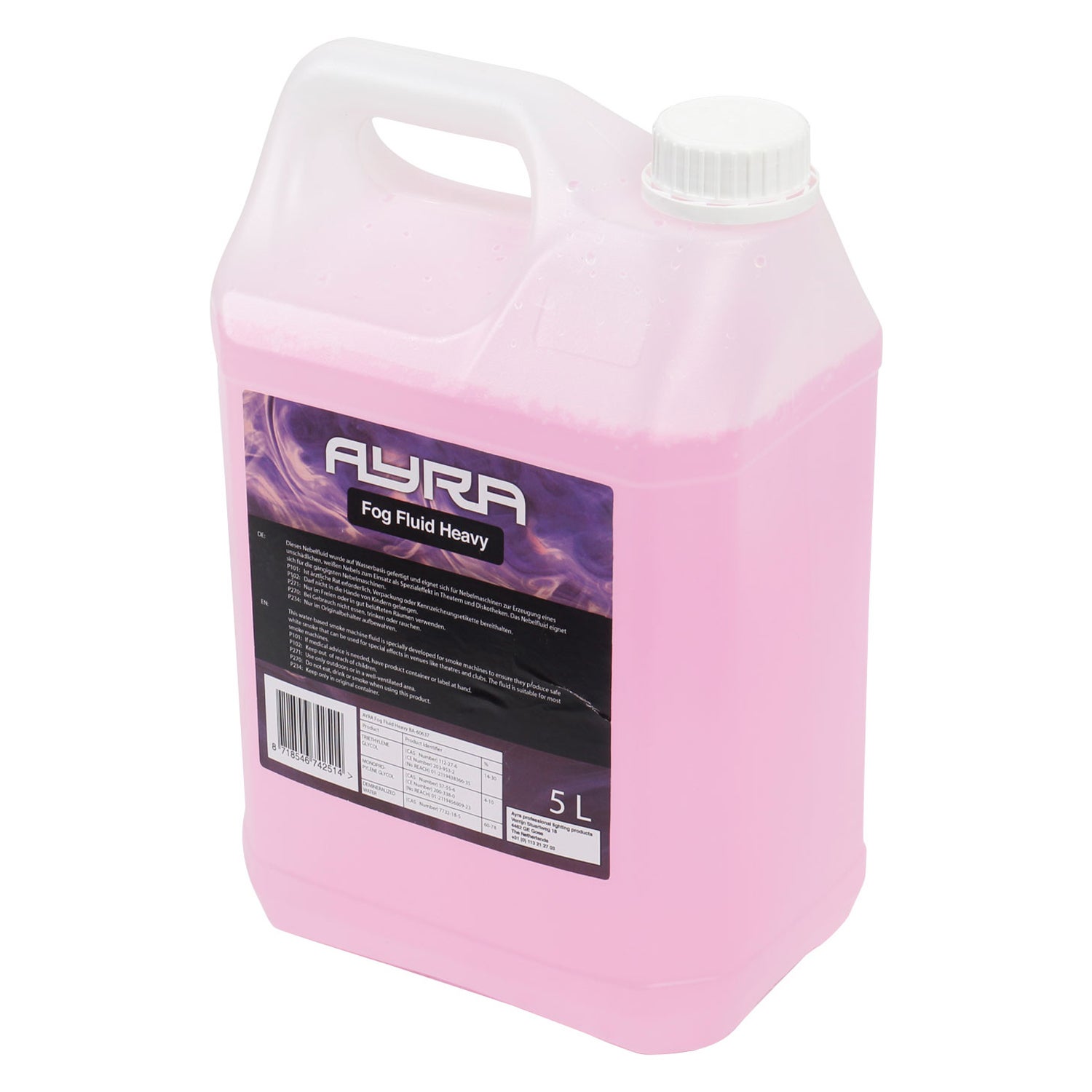 Ayra Fog Fluid Heavy Nebelfluid heavy, 5 Liter Ayra Fog Fluid Heavy Nebelfluid heavy, 5 Liter von Ayra