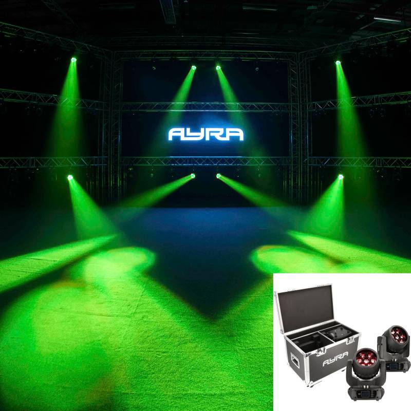 Ayra Vision 105 PixZ LED Moving Head Set + Flight Case von Ayra