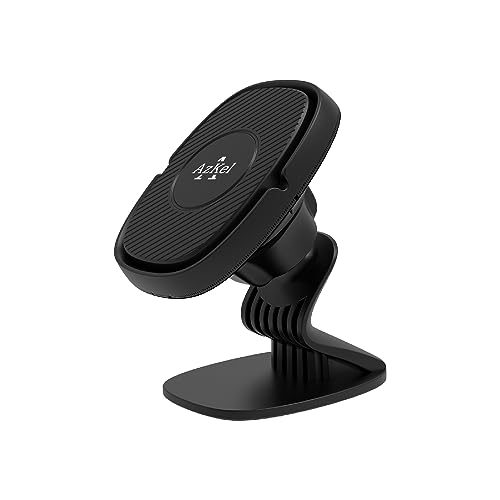 AzKel Handyhalterung für Auto, magnetisch, Armaturenbrett, 360 ° drehbar, Smartphone-Halterung, starke Magnete, kompatibel mit iPhone/Samsung/Huawei/GPS etc. – Schwarz von AzKel