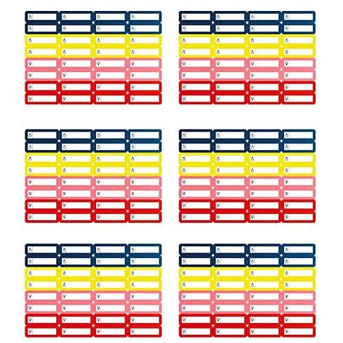 192 Stück Stifte-Etiketten für Kinder Namensaufkleber 35 * 10mm selbstklebend Klebeetiketten Namensaufkleber von Stiften zur Kennzeichnung von Stiften für Kinder, Schule und Kindergarten von Azatemgo