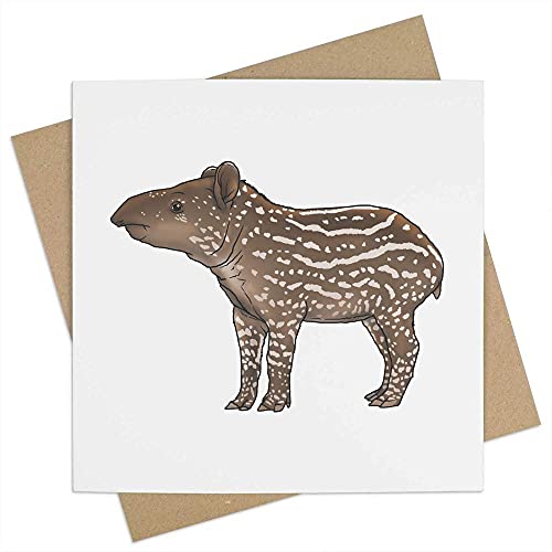 Azeeda 'Baby Tapir' Leere Grußkarte (GC00033356) von Azeeda