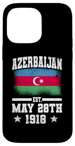 Aserbaidschan Est. 28. Mai 1918 Azeri Independence Day Wear Hülle für iPhone 14 Pro Max von Azerbaijan Flag Designs Proud Azeri Heritage