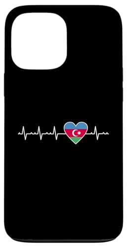 Aserbaidschan-Flagge, Herzschlag-Design Hülle für iPhone 13 Pro Max von Azerbaijan Flag Designs Proud Azeri Heritage