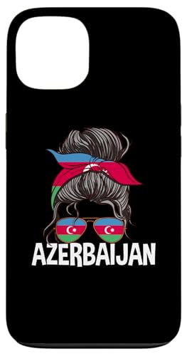 Aserbaidschan Mädchen Unordentlicher Haarknoten Azeri Frau Hülle für iPhone 13 von Azerbaijan Flag Designs Proud Azeri Heritage