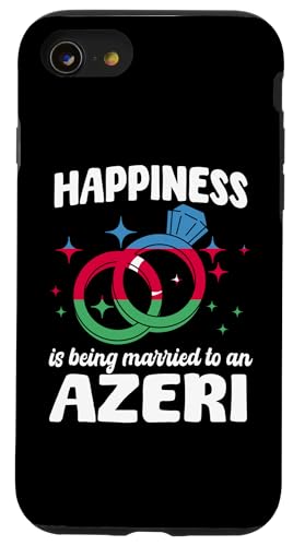 Aserbaidschanische Ehefrau Ehemann Spruch Aseri Married Hülle für iPhone SE (2020) / 7 / 8 von Azerbaijan Flag Designs Proud Azeri Heritage