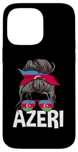 Azeri Girl Unordentlicher Haarknoten Aserbaidschan Frau Hülle für iPhone 14 Pro Max von Azerbaijan Flag Designs Proud Azeri Heritage