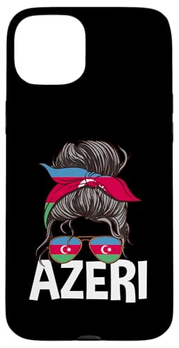 Azeri Girl Unordentlicher Haarknoten Aserbaidschan Frau Hülle für iPhone 15 Plus von Azerbaijan Flag Designs Proud Azeri Heritage
