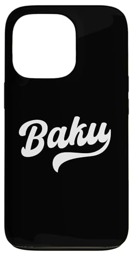 Baku Typeset Aserbaidschan Hauptstadt Hülle für iPhone 13 Pro von Azerbaijan Flag Designs Proud Azeri Heritage