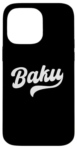 Baku Typeset Aserbaidschan Hauptstadt Hülle für iPhone 14 Pro Max von Azerbaijan Flag Designs Proud Azeri Heritage