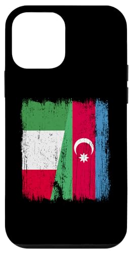 Italien Aserbaidschan halbe Flagge Italienische aserbaidschanische Wurzeln Hülle für iPhone 12 mini von Azerbaijan Flag Designs Proud Azeri Heritage