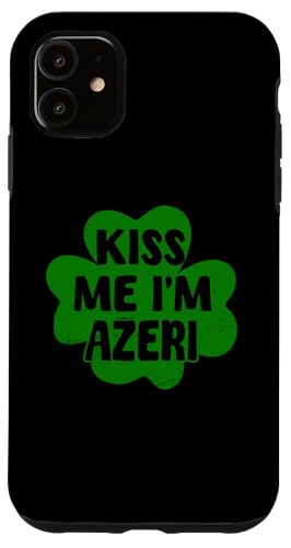 Lustiges aserbaidschanisches St. Patrick's Day Kostüm Hülle für iPhone 11 von Azerbaijan Flag Designs Proud Azeri Heritage