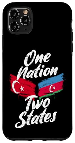 One Nation Two States Türkei Aserbaidschan Freundschaftsflagge tragen Hülle für iPhone 11 Pro Max von Azerbaijan Flag Designs Proud Azeri Heritage