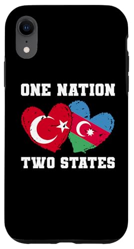 One Nation Two States Türkei Aserbaidschan Herzflagge Hülle für iPhone XR von Azerbaijan Flag Designs Proud Azeri Heritage