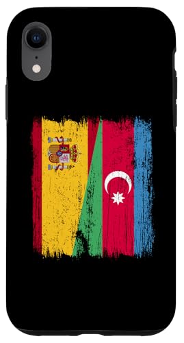 Spanien, Aserbaidschan, halbe Flagge, spanische aserbaidschanische Wurzeln Hülle für iPhone XR Spanien, Aserbaidschan, halbe Flagge, spanische aserbaidschanische Wurzeln Hülle für iPhone XR von Azerbaijan Flag Designs Proud Azeri Heritage