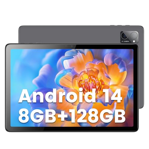 Azeyou Android 14 Tablet 10 Zoll, 8GB RAM+128GB ROM(1TB TF), Octa-core Tablet WiFi, WiFi 6+5G WiFi Tablet PC,1280x800 HD+IPS, 6000mAh Akku, 8MP+5MP, Google GMS, BT5.0, 2 Jahre Garantie von Azeyou
