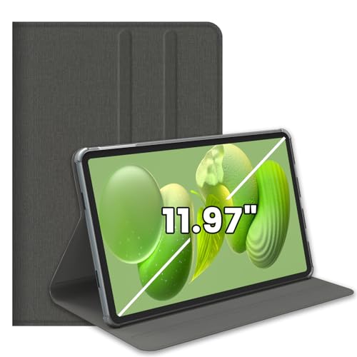 Azeyou Schutzhülle für 30,4 cm (11,97 Zoll) Tablet, schlanke Passform, stehend, strapazierfähig, grau, Softshell-Hülle, nur für 12 Zoll Azeyou Tablets, wischfest, minimalistisches Design, schlank und von Azeyou
