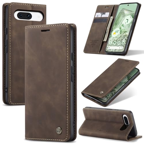 Azororo Handyhülle für Google Pixel 8A 5G Hülle Premium Lederhülle Flip Case Magnet Tascher Kartenfach Standfunktion Klapphülle Schutzhülle für Google Pixel 8A, Kaffee Azororo Handyhülle für Google Pixel 8A 5G Hülle Premium Lederhülle Flip Case Magnet Tascher Kartenfach Standfunktion Klapphülle Schutzhülle für Google Pixel 8A, Kaffee von Azororo